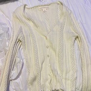 Aeropostale Women's Ivory Cardigan